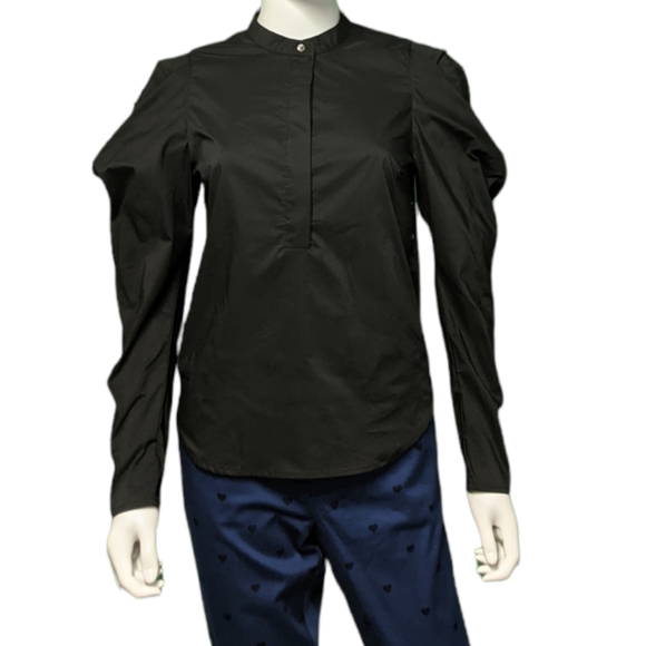 Olivaceous Long Sleeve with Puff Sleeve Black S - Picture 4 of 9
